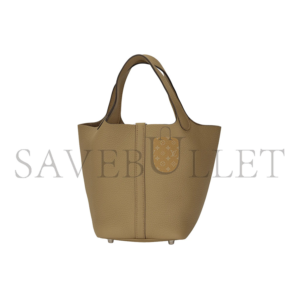 H**mes picotin lock 18 taurillon clemence h056289ck8q (18*18*13cm)